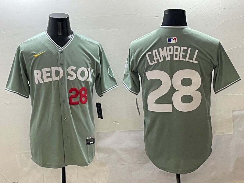 Men Boston Red Sox #28 Campbell Green Joint Name Nike 2025 MLB Jersey style 4253